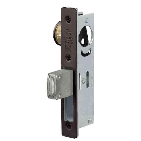 MS DEADBOLT 1-1/8 BS 313 1-1/8 Inch Backset Radius Faceplate Strike Not Included Dark Bro, Adams Rite, Mfr#: ADR-MS1851S-310-313
